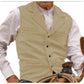⏳LAST DAY SALE !!🔥✨Men's Vintage Lapel Herringbone Tweed Vest👔