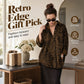 🤎 Women's Leopard Print Lapel Jacket