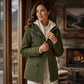 ❄️ Women's Plush-Lined Windproof Hooded Jacket