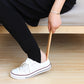✨ Wooden Handle Shoe Horn With Magnetic Holder