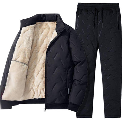 ❄️ Men's Stylish Warm Jacket & Pants Two-Piece Set