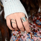 💎 Vintage Carved Teardrop Ring for Women