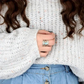 💎 Vintage Carved Teardrop Ring for Women