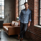 👔 Men's Modern Fit Windowpane Shirt