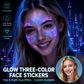 🎃 Halloween Luminous Face Tattoo Stickers