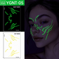 🎃 Halloween Luminous Face Tattoo Stickers