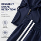 💕 Sporty Everyday Comfort 🧥 Women's Striped Zip-Up Hoodie & Pants 2-Piece Set