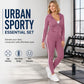 💕 Sporty Everyday Comfort 🧥 Women's Striped Zip-Up Hoodie & Pants 2-Piece Set