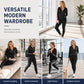 💕 Sporty Everyday Comfort 🧥 Women's Striped Zip-Up Hoodie & Pants 2-Piece Set