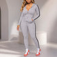 💕 Sporty Everyday Comfort 🧥 Women's Striped Zip-Up Hoodie & Pants 2-Piece Set