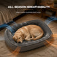 🐾  All-Season Ergonomic Comfort Pet Bed – Supportive Foam Base, Breathable Dual-Texture & Cloud-Like Bolster – Cozy Rest All Year ✨