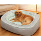 🐾  All-Season Ergonomic Comfort Pet Bed – Supportive Foam Base, Breathable Dual-Texture & Cloud-Like Bolster – Cozy Rest All Year ✨