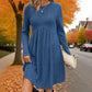🍁 New Arrivals – Long-Sleeved Fall Dresses with Square Necklines for Women