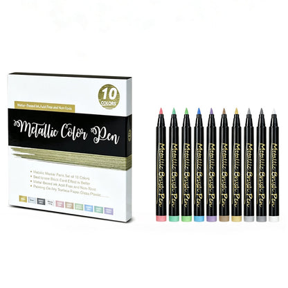 🎨 Metallic Body Paint Markers | Festival Set