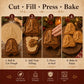 📢📢📢 BUY 1 GET 1 FREE！！！🎄🥧 Faith-Inspired Christmas Mini Pie Mold – 3D Holiday Pastry Press for Meaningful Christmas Baking