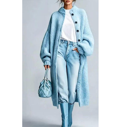 🍂 New Arrivals - Women's Chunky Knit Long Sweater Coat