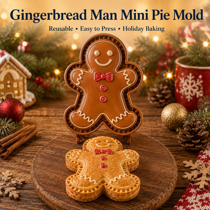 🎄🥧 Christmas Mini Pie Mold 🎅 Festive Press Maker for Santa, Gingerbread & Reindeer Pastries
