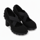 🎉✨Women's Mary Jane shoes with a round toe, crisscross straps, block heel, platform, and cutouts, high heels