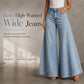 💙 Women's Casual High-Waisted Wide-Leg Jeans
