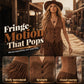 🤠 Women’s Vintage V-Neck Fringe Vest