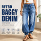 👖 Shape It Your Way | Women's Adjustable-Hem Balloon Jeans