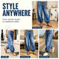 👖 Shape It Your Way | Women's Adjustable-Hem Balloon Jeans