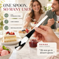 🍰🥄 Long-Handle 316L Stainless Steel Dessert Spoon ✨ Wide Shallow Scoop, Multipurpose Metal Spoon for Ice Cream, Jam, Yogurt, Cake & Daily Kitchen Use
