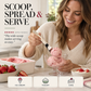 🍰🥄 Long-Handle 316L Stainless Steel Dessert Spoon ✨ Wide Shallow Scoop, Multipurpose Metal Spoon for Ice Cream, Jam, Yogurt, Cake & Daily Kitchen Use