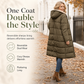 🧥 Two Looks, One Cozy Coat ⚡ Women's Reversible Hooded Padded Coat