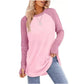 ✨ Easy Everyday Style 🍁 Women's Casual Crewneck Top with Thumbholes