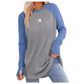 ✨ Easy Everyday Style 🍁 Women's Casual Crewneck Top with Thumbholes
