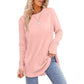 ✨ Easy Everyday Style 🍁 Women's Casual Crewneck Top with Thumbholes