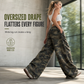 🍃 Vintage Camo Wide-Leg Sweatpants ✨ Relaxed Fit Everyday Comfort