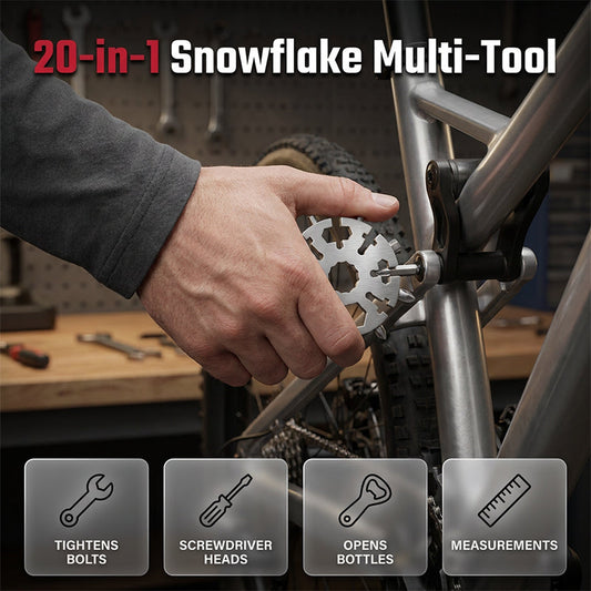 ❄️ Snowflake Multi Tool – 20 Functions In One Pocket Tool