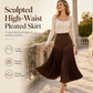 🍁 Women's High Waist Polka Dot Pleated Skirt
