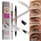 ✨ 2-in-1 Waterproof Liquid Brow Pen 💄 Natural Hair-Like Eyebrow Definition