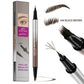 ✨ 2-in-1 Waterproof Liquid Brow Pen 💄 Natural Hair-Like Eyebrow Definition