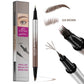 ✨ 2-in-1 Waterproof Liquid Brow Pen 💄 Natural Hair-Like Eyebrow Definition
