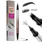 ✨ 2-in-1 Waterproof Liquid Brow Pen 💄 Natural Hair-Like Eyebrow Definition