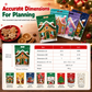 🎅 ⏰50 Pack Christmas Candy Bags Cartoon Stand Up Zipper Pouches for Snowflake Crisp Cookie and Baking Food Packaging❄️