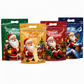 🎅 ⏰50 Pack Christmas Candy Bags Cartoon Stand Up Zipper Pouches for Snowflake Crisp Cookie and Baking Food Packaging❄️