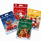 🎅 ⏰50 Pack Christmas Candy Bags Cartoon Stand Up Zipper Pouches for Snowflake Crisp Cookie and Baking Food Packaging❄️