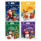 🎅 ⏰50 Pack Christmas Candy Bags Cartoon Stand Up Zipper Pouches for Snowflake Crisp Cookie and Baking Food Packaging❄️