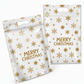 🎅 ⏰50 Pack Christmas Candy Bags Cartoon Stand Up Zipper Pouches for Snowflake Crisp Cookie and Baking Food Packaging❄️