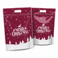 🎅 ⏰50 Pack Christmas Candy Bags Cartoon Stand Up Zipper Pouches for Snowflake Crisp Cookie and Baking Food Packaging❄️
