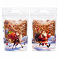 🎅 ⏰50 Pack Christmas Candy Bags Cartoon Stand Up Zipper Pouches for Snowflake Crisp Cookie and Baking Food Packaging❄️