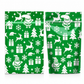 🎅 ⏰50 Pack Christmas Candy Bags Cartoon Stand Up Zipper Pouches for Snowflake Crisp Cookie and Baking Food Packaging❄️