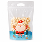 🎅 ⏰50 Pack Christmas Candy Bags Cartoon Stand Up Zipper Pouches for Snowflake Crisp Cookie and Baking Food Packaging❄️