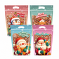 🎅 ⏰50 Pack Christmas Candy Bags Cartoon Stand Up Zipper Pouches for Snowflake Crisp Cookie and Baking Food Packaging❄️