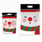🎅 ⏰50 Pack Christmas Candy Bags Cartoon Stand Up Zipper Pouches for Snowflake Crisp Cookie and Baking Food Packaging❄️